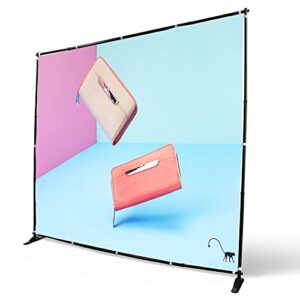 Displayfactory 10 X 8 Ft Banner Stand Backdrop Step and Repeat Display Adjustable Backdrop Stand Telescopic Display Stand for Trade Show,Photo Booth,Wall Exhibitor Background with Carrying Bag