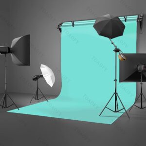 TOAOFY 5x7ft TifnyBlue Photo Backdrop Light Blue Background Backdrop Photographic Studio Photo Backgrounds for Photography Video and Television TAY006