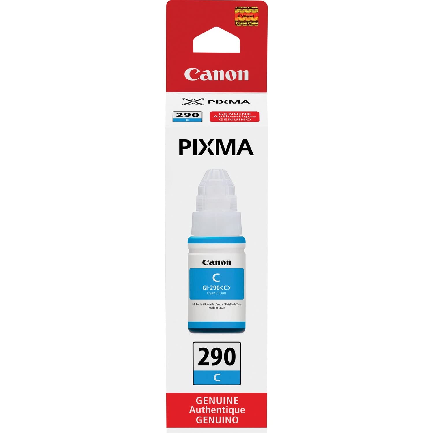 Canon GI-290 Cyan Ink Tank Compatible to G4200, G3200, G2200, G1200, G4210, 1 Size (1596C001)