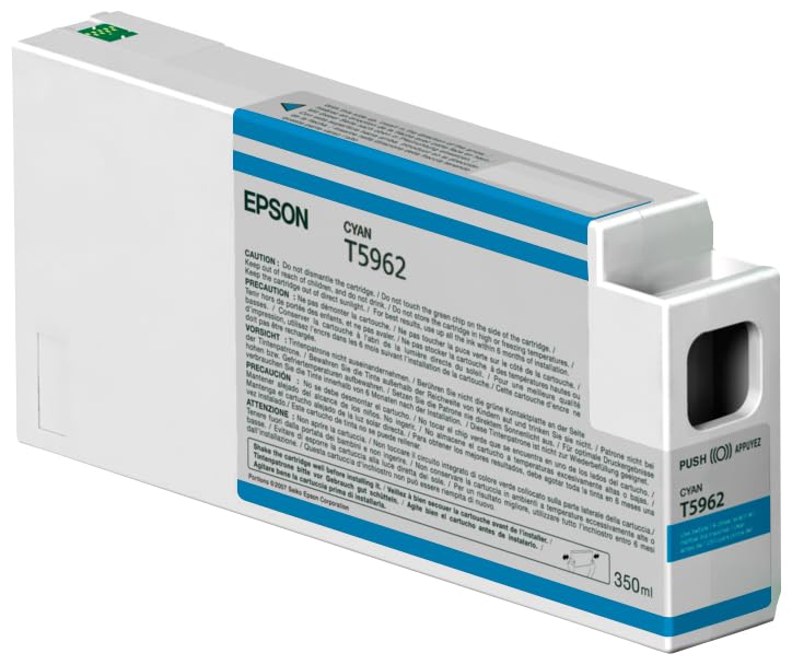 Epson UltraChrome HDR Ink Cartridge - 350ml Cyan (T596200)