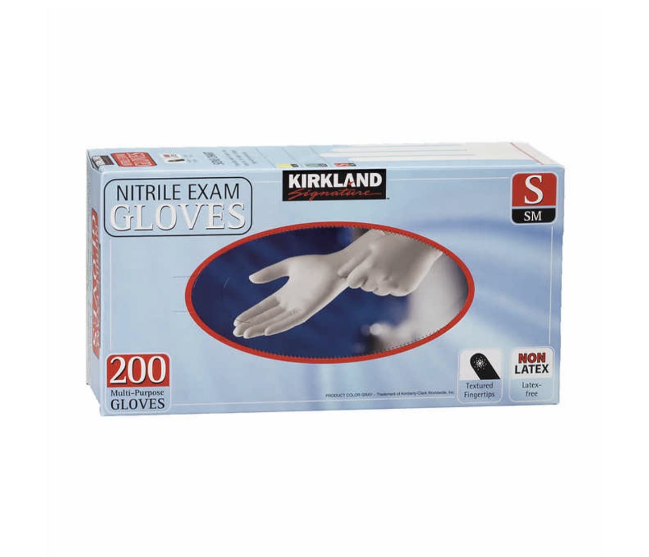 Kirkland Signature Nitrile Gloves, Box of 200 COUNT, SMALL