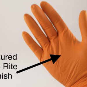 Orange Mamba Super Strong Nitrile 100 Glove Box Textured Grip (Extra Large)