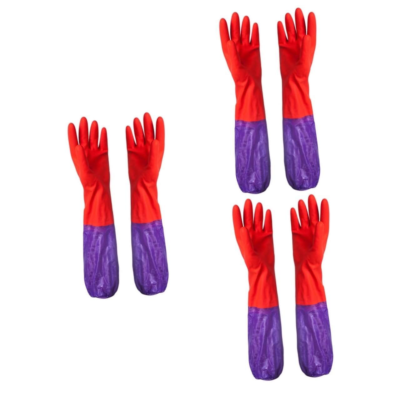 SOLUSTRE 3 Pairs household cleaning gloves latex glove gloves for cleaning household gloves washing gloves