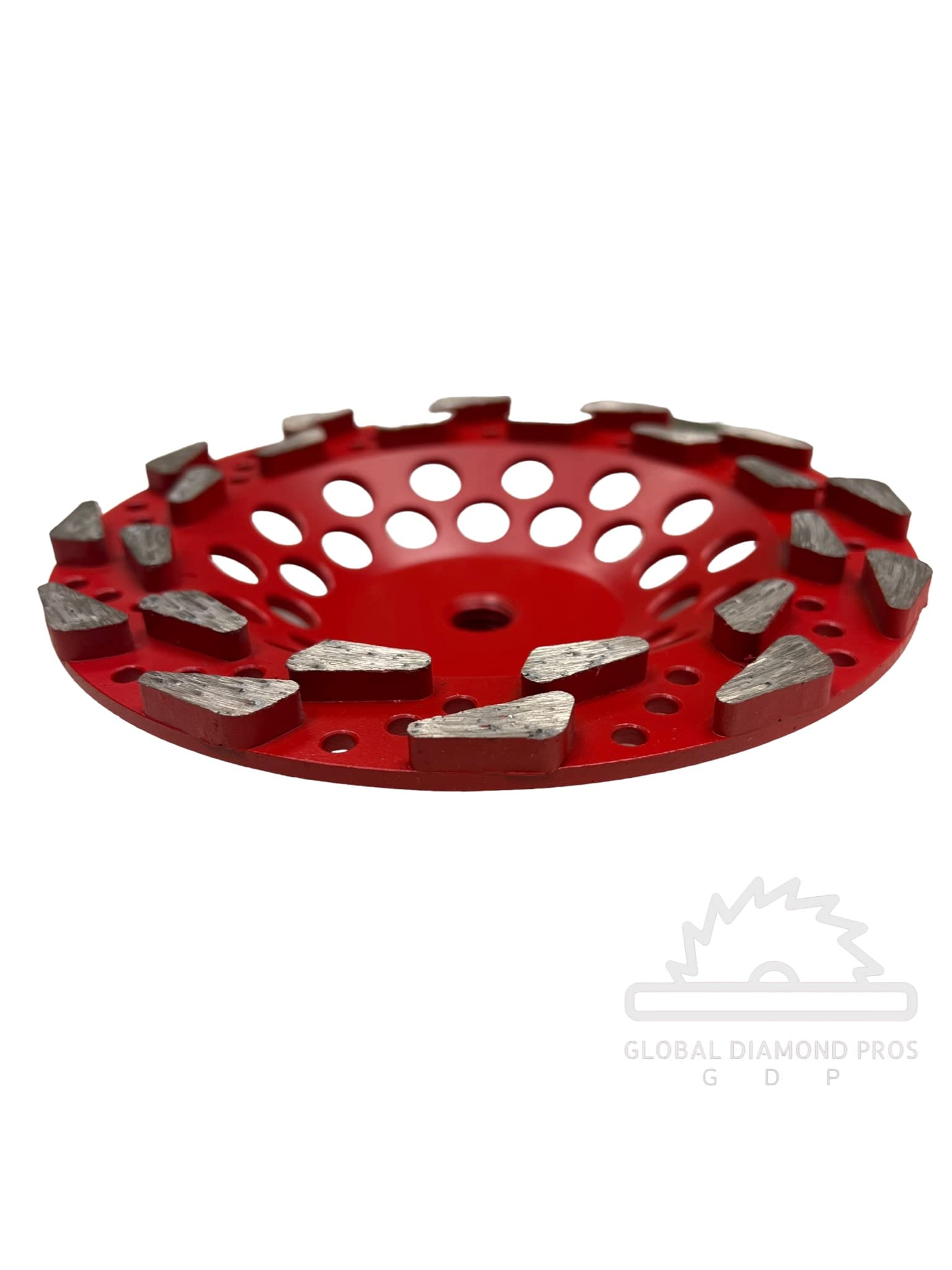 7” Diamond Grinding Cup Wheel for Concrete, Masonry, Epoxy & Paint Removal 5/8-11” Arbor Threaded Grit #18-20