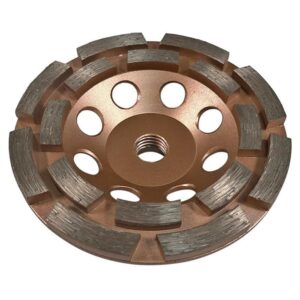 4.5" diamond grinding wheels for concrete or masonry, 16 double row segments, 30/40 grit, medium bond, 5/8"-11 arbor