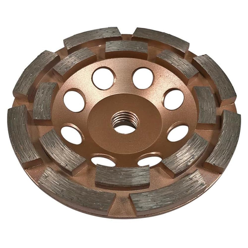 4.5" Diamond Grinding Wheels for Concrete or Masonry, 16 Double Row Segments, 30/40 Grit, Medium Bond, 5/8"-11 Arbor