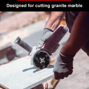 Casaverde 6" Granite Blade，Turbo Diamond Blade with Removable 5/8-11 Thread Cuts for Granite,Marble,Engineered Stone and Ceramic Tiles