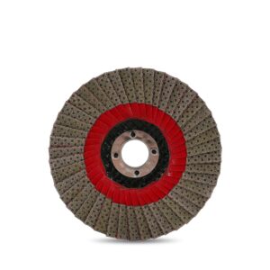 z-lion 4" diamond flap sanding disc grit 60 with 5/8"-11 hub for angle grinder flap disc wheel