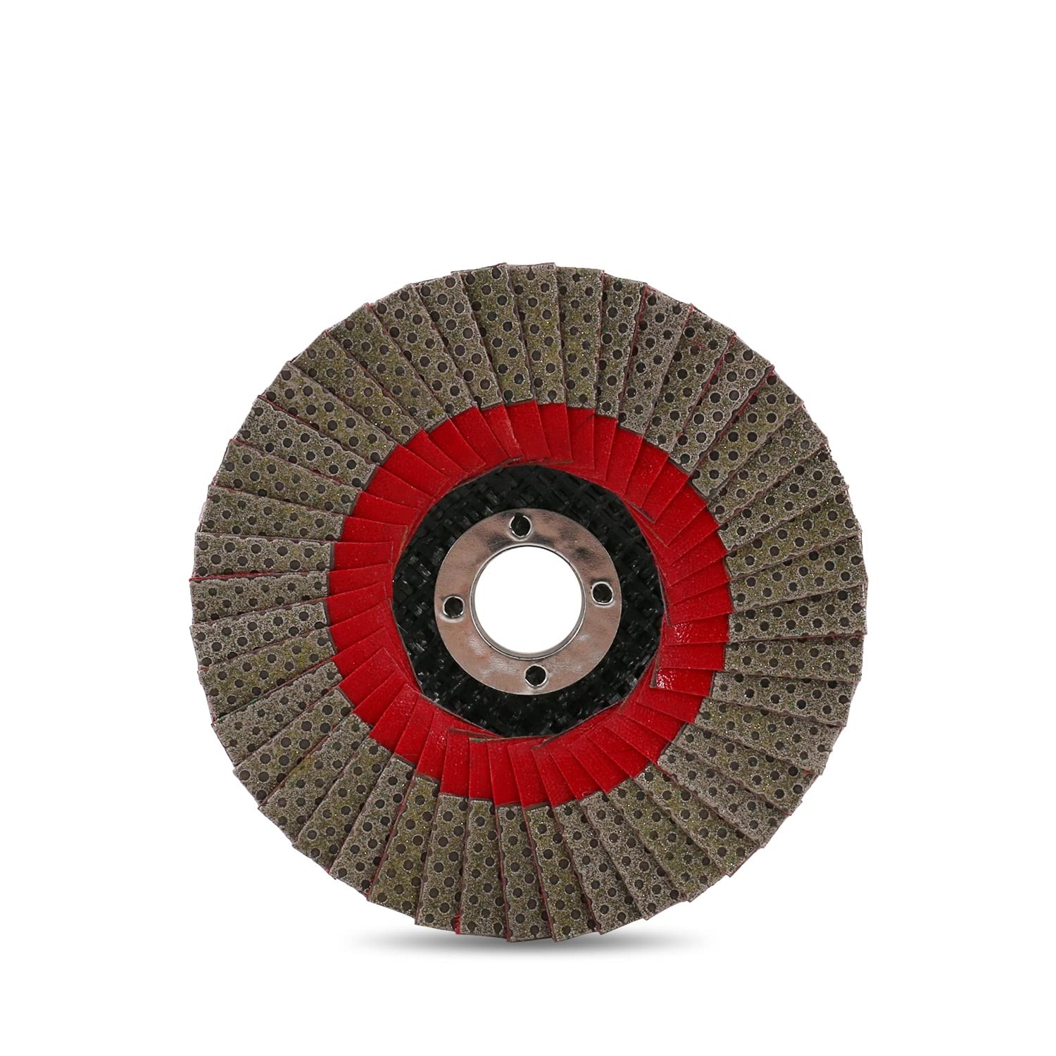 Z-LION 4" Diamond Flap Sanding Disc Grit 60 with 5/8"-11 Hub for Angle Grinder Flap Disc Wheel