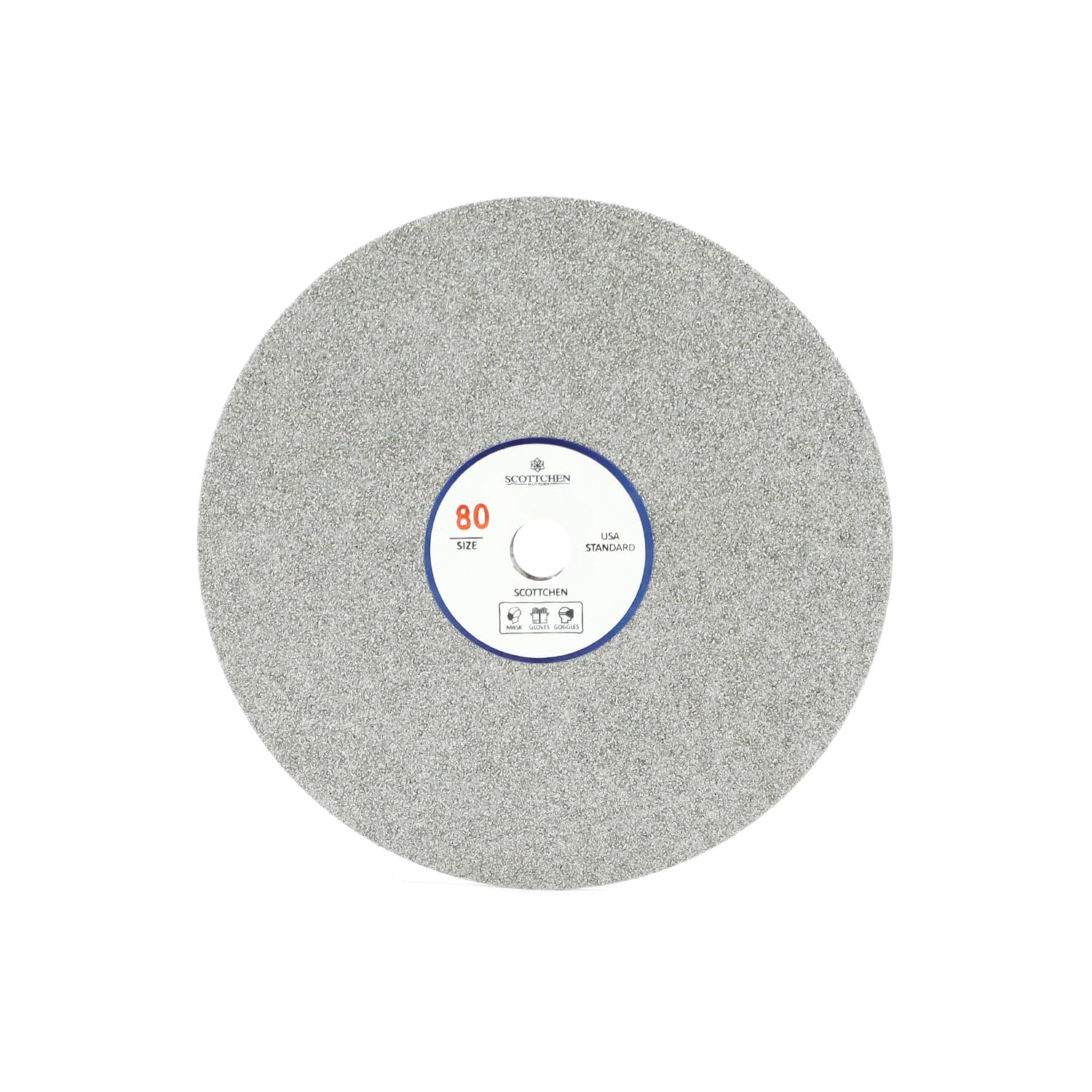 SCOTTCHEN Diamond Flat Lap Wheel 6" x 1/2" Arbor Grinding Sanding Disc Lapping Polishing Disc-80 Grit