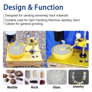 SCOTTCHEN Diamond Flat Lap Wheel 6" x 1/2" Arbor Grinding Sanding Disc Lapping Polishing Disc-80 Grit