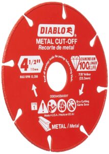 freud ddd045dia101f diamond metal cut-off wheel, 4.5-in. - quantity 5