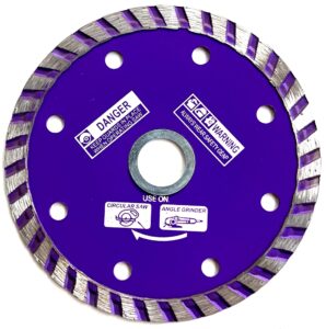 4'' diamond blade for angle grinder - diamond cutting wheel for dry and wet cutting stone, marble, granite, brick, masonry, paving flag, concrete, ceramic