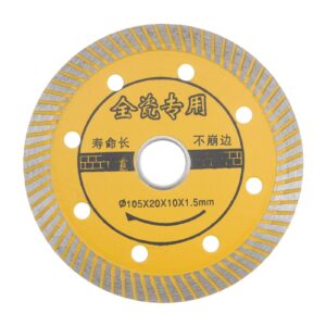 harfington diamond blade, 4" 105mm diamond saw blades diamond cutting wheel with 20mm arbor for angle grinder for cutting tile concrete, masonry, brick, marble and other stone, yellow