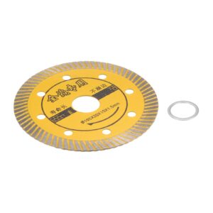 HARFINGTON Diamond Blade, 4" 105mm Diamond Saw Blades Diamond Cutting Wheel with 20mm Arbor for Angle Grinder for Cutting Tile Concrete, Masonry, Brick, Marble and Other Stone, Yellow