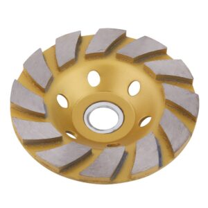Diamond Grinding Cup Wheel Disc, 10cm Diamond Segment Grinding Wheel Disc 6 Holes, 10cm Outer Diameter and 1.6cm Inner Grinding Wheel for Marble Concrete Stone