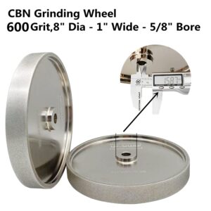 Bundle of 3/16 inch Diamond Parting Tool and 8 inch 600 Grit CBN Grinding Wheel