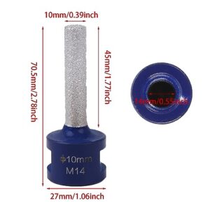 BQLZR Diamond Finger Milling Bit Tool 3/8 Inch M14 for Hole Enlarging Shaping Trimming