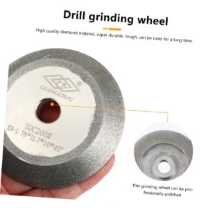 Housoutil 200 Drill Wheel Grinding Wheel for Drill Grinding Wheel Dressing Tool Milling Wheel Concrete Grinding Disc Metal Drill Bit Polishing Disc Polishing Wheel Diamond X3 Heavy