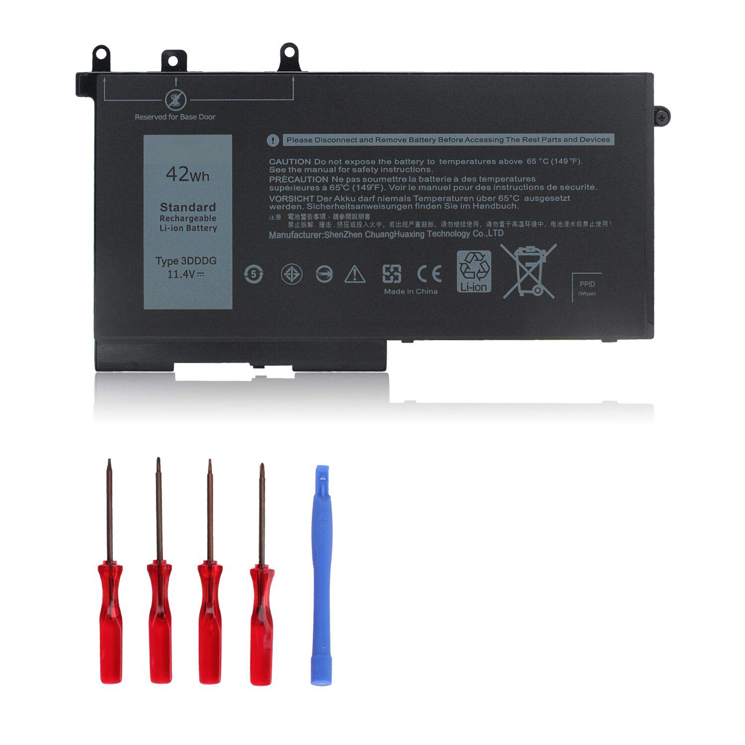 OUSIDE 3DDDG Battery Compatible with Dell Latitude 5280 E5280 5290 5480 E5480 5490 5580 5590 Series Laptop 03VC9Y 45N3J Replacement (42Wh)