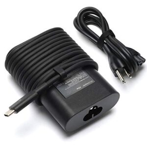 45w usb-c type c ac adapter charger power supply for dell xps 13 xps 12 9360 9365 9370 9333 9380 7390 9310 2-in-1 inspiron 14 7437 latitude 7275 7370 5175 5285 5290-2in1 la45nm150 laptop