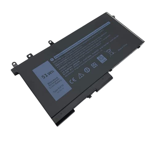 Aluo 93FTF New Laptop Battery compatable with Dell Precision 15 3520 3530 Latitude 5280 5480 5580 5590 5490 5288 5290 5488 E5280 E5480 E5580 E5490 E5590 E5290 D4CMT 4YFVG 83XPC 083XPC