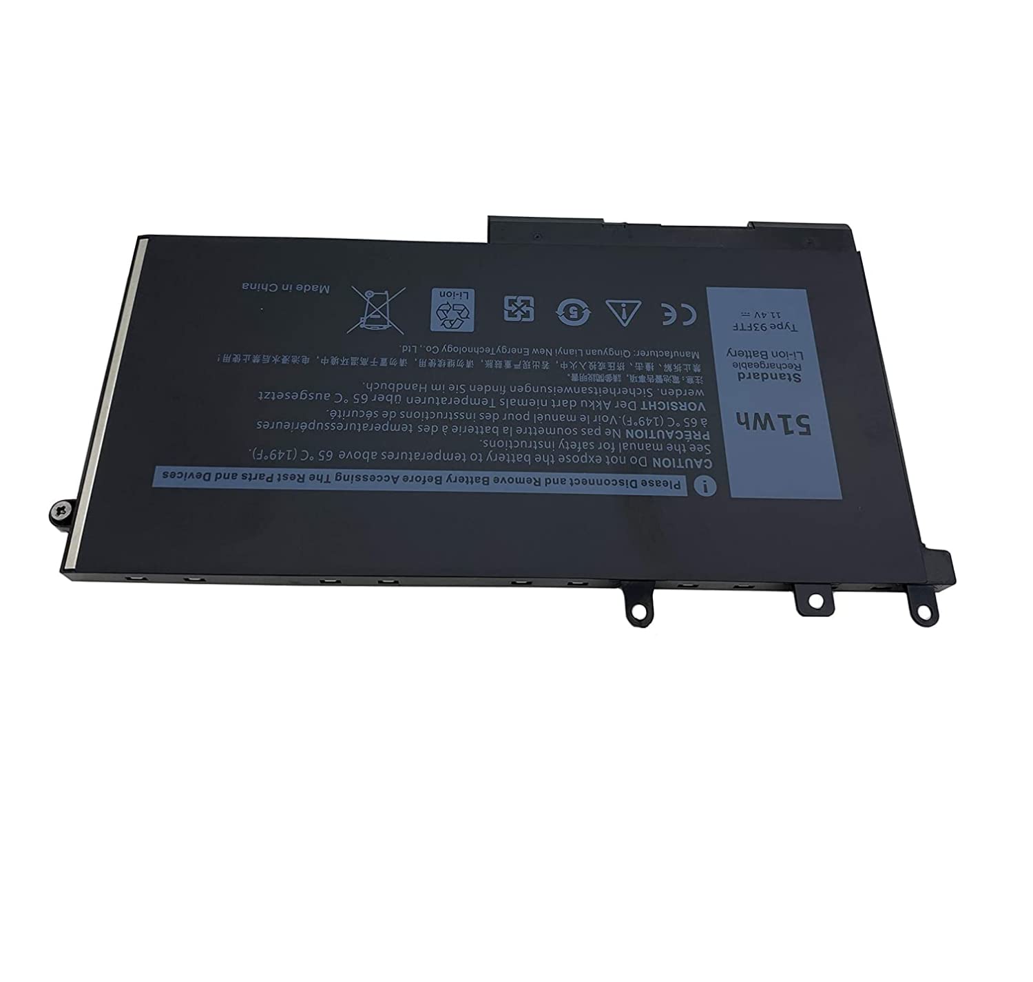 Aluo 93FTF New Laptop Battery compatable with Dell Precision 15 3520 3530 Latitude 5280 5480 5580 5590 5490 5288 5290 5488 E5280 E5480 E5580 E5490 E5590 E5290 D4CMT 4YFVG 83XPC 083XPC