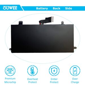 OUWEE J0PGR Laptop Battery Compatible with Dell Latitude 12 5285 5290 2-in-1 Tablet Series Notebook 0J0PGR 1WND8 X16TW FTH6F 0FTH6F 7.6V 42Wh 5250mAh