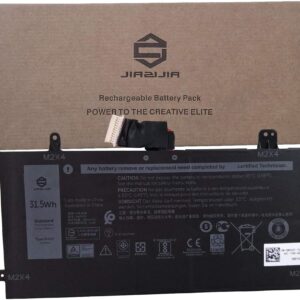 JIAZIJIA 1WND8 Laptop Battery Replacement for Dell Latitude 5285 5290 2-in-1 Series Notebook Tablet J0PGR 0RDYCT RDYCT Black 11.4V 31.5Wh 2622mAh