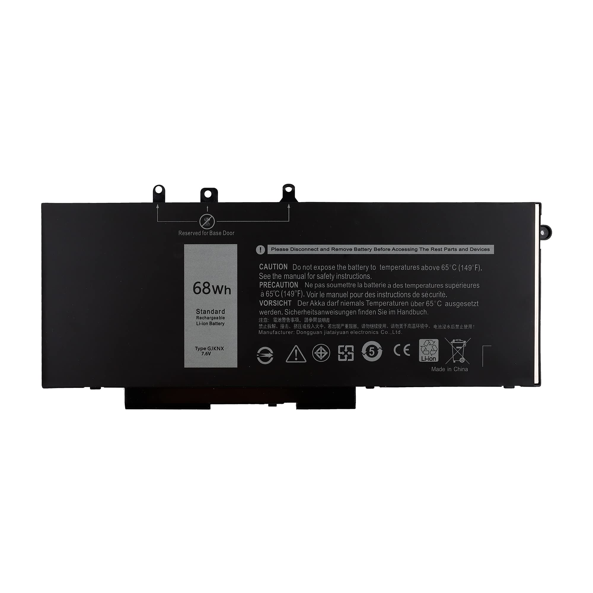 Vvsialeek New GJKNX 68Wh Laptop Battery Compatible with Dell Latitude 5480 5580 5280 5288 5290 5488 5490 5491 5495 5590 5591 E5480 E5580 E5590 E5490 Precision 15 3520 3530