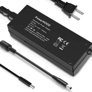 PowerHOOD 90W 65W AC Adapter Compatible with Dell Latitude E7470 E5430 5480 5580 5590 E6410 E6430 7390 7480 E6540 E7450 E6420 E6440 7490 7290 5490 5290 Laptop Power Supply Cord Battery Charger Cable