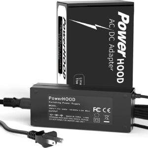 PowerHOOD 90W 65W AC Adapter Compatible with Dell Latitude E7470 E5430 5480 5580 5590 E6410 E6430 7390 7480 E6540 E7450 E6420 E6440 7490 7290 5490 5290 Laptop Power Supply Cord Battery Charger Cable