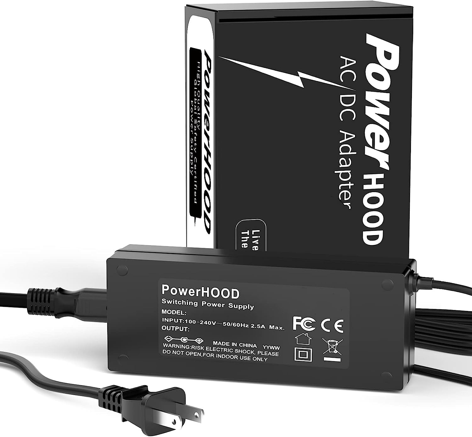 PowerHOOD 90W 65W AC Adapter Compatible with Dell Latitude E7470 E5430 5480 5580 5590 E6410 E6430 7390 7480 E6540 E7450 E6420 E6440 7490 7290 5490 5290 Laptop Power Supply Cord Battery Charger Cable