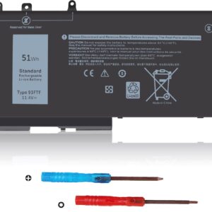 93FTF Battery Replacement for Dell Latitude 5580 5480 5490 5590 5280 5290 5288 5488 5591 5491 5495 E5480 E5580 E5490 E5590 Precision 3520 3530 D4CMT 083XPC 83XPC 4YFVG 451-BBZG 451-BBZT 51Wh 11.4V