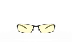 gunnar - premium gaming and computer glasses - blocks 65% blue light - sheadog, onyx, amber tint