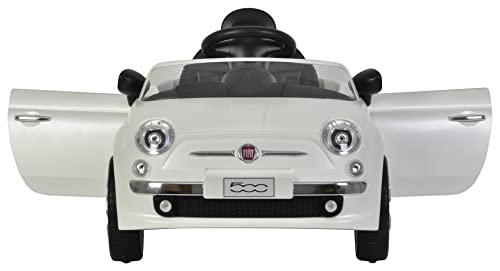 Best Ride On Cars Fiat 500 Push Car, White 37 x 19 x 12 inches, Large, White