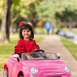 Best Ride On Cars Fiat 500 Push Car, Pink