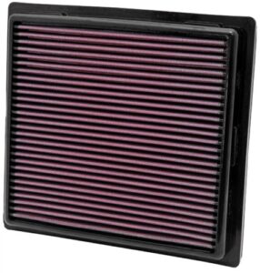 k&n engine air filter: increase power & towing, washable, premium, replacement air filter: compatible with 2010-2019 jeep/dodge suv v6/v8 (grand cherokee, durango), 33-2457