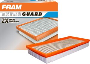 fram extra guard engine air filter replacement, easy install w/advanced engine protection and optimal performance, ca3901 for select chevrolet, dodge, jeep and mitsubishi vehicles