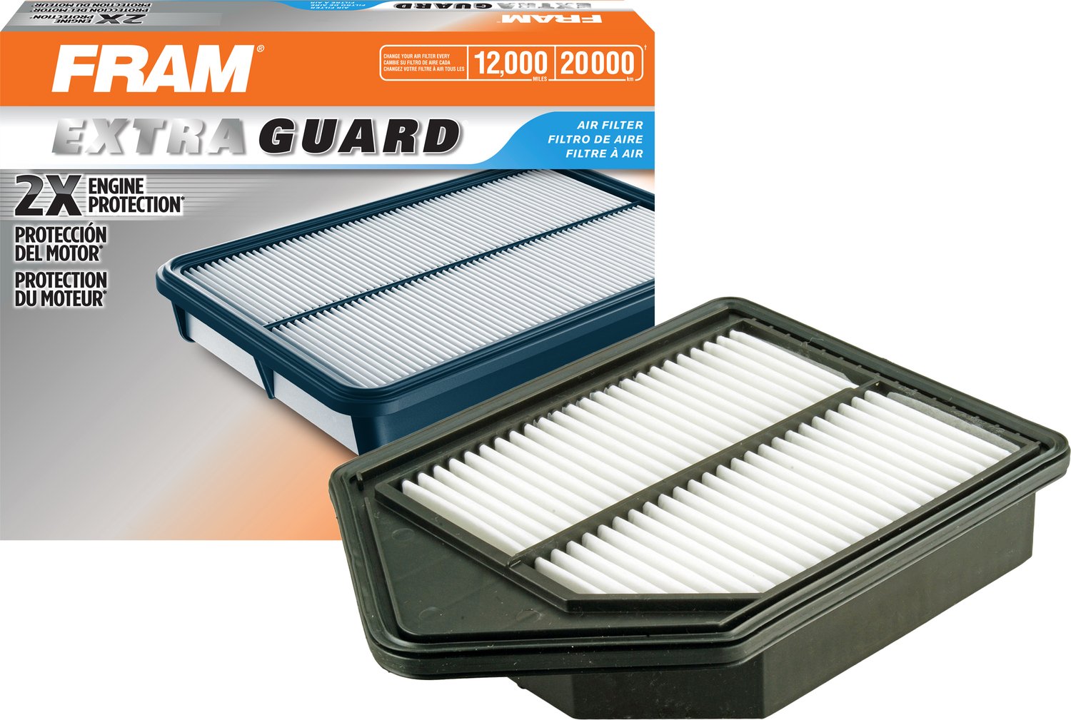 FRAM Extra Guard CA10885 Replacement Engine Air Filter for 2010-2011 Honda CR-V (2.4L), Provides Up to 12 Months or 12,000 Miles Filter Protection