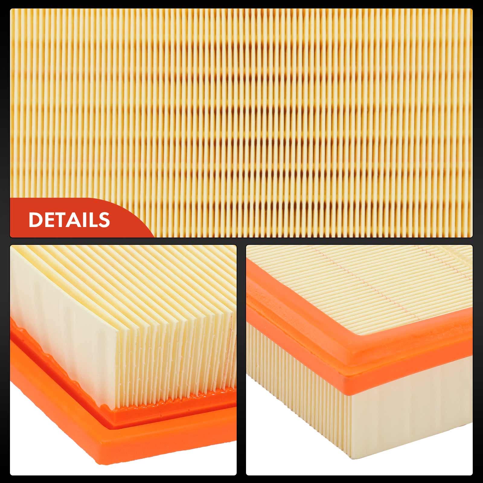 A-Premium Engine Air Filter Compatible with BMW F10 E84 E89 528i, 528i xDrive, X1, Z4, 2011-2016, 2.0L 3.0L, Flexible Panel, Replace# 13717582908