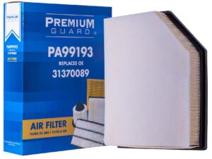 pg engine air filter pa99193 | fits 2023-16 volvo xc90, 2023-19 xc60, 2023-20 s60, 2023-17 s90, 2023-20 v60 cross country, 2022-17 v90 cross country, 2023-19 v60, 2021-18 v90