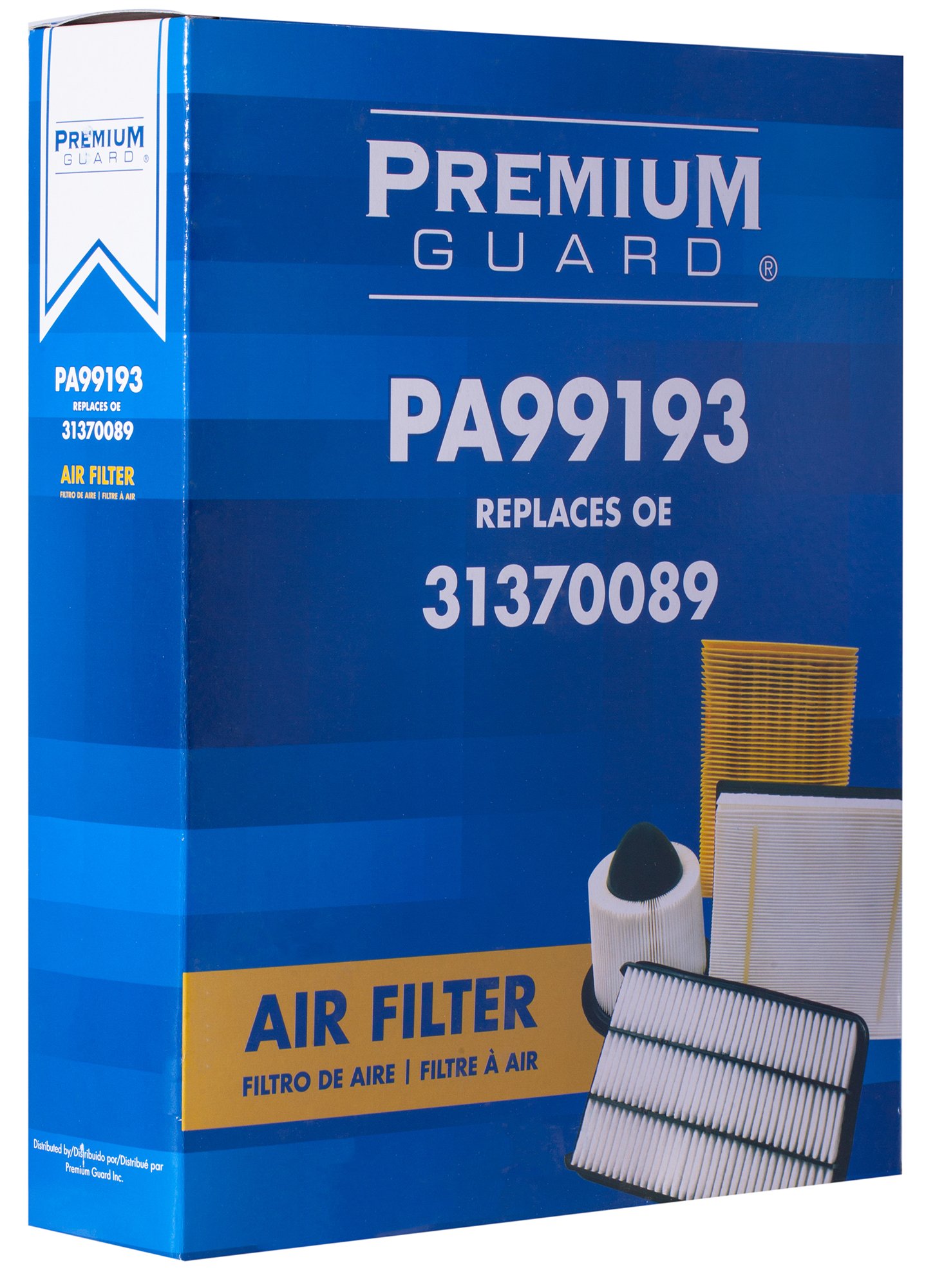 PG Engine Air FIlter PA99193 | Fits 2023-16 Volvo XC90, 2023-19 XC60, 2023-20 S60, 2023-17 S90, 2023-20 V60 Cross Country, 2022-17 V90 Cross Country, 2023-19 V60, 2021-18 V90