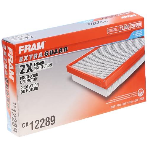 FRAM Extra Guard Flexible Panel Engine Air Filter Replacement, Easy Install w/Advanced Engine Protection and Optimal Performance, CA12289 for Select Lexus, Subaru and Toyota Vehicles