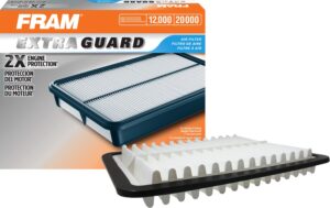 fram extra guard ca9492 replacement engine air filter for select chevrolet, pontiac, saturn and buick models, provides up to 12 months or 12,000 miles filter protection