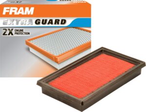 fram extra guard ca10234 replacement engine air filter for select nissan, infiniti and chevrolet models, provides up to 12 months or 12,000 miles filter protection