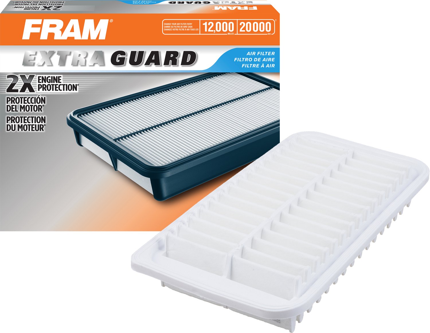 FRAM Extra Guard CA9482 Replacement Engine Air Filter for Select Toyota, Scion and Pontiac Models, Provides Up to 12 Months or 12,000 Miles Filter Protection