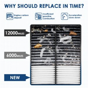 KURIMUP CA12061 Replacement Engine Air Filter, Efficient Filtration Offers 99% Air Purification, Fit for Acura MDX 3.5L/TLX L4 2.0L and Honda Passport/Pilot/Odyssey/Ridgeline.