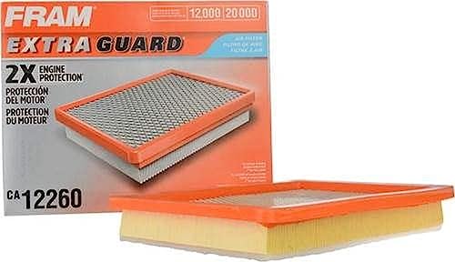 FRAM Extra Guard CA12260 Replacement Engine Air Filter for Select Chevrolet Equinox and GMC Terrain (1.5L, 1.6L & 2.0L) Models, Provides Up to 12 Months or 12,000 Miles Filter Protection