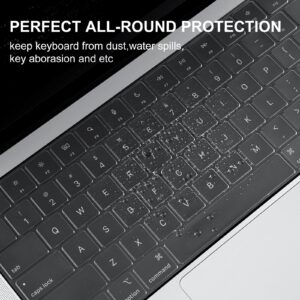 BlueSwan Keyboard Cover for 2021 2022 2023 M1/M2/M3 Pro/Max MacBook Pro 14/16 A2442 A2485 A2779 A2780, M2 MacBook Air 15/13 A2941 A2681, US Layout, Keyboard Protector Accessories